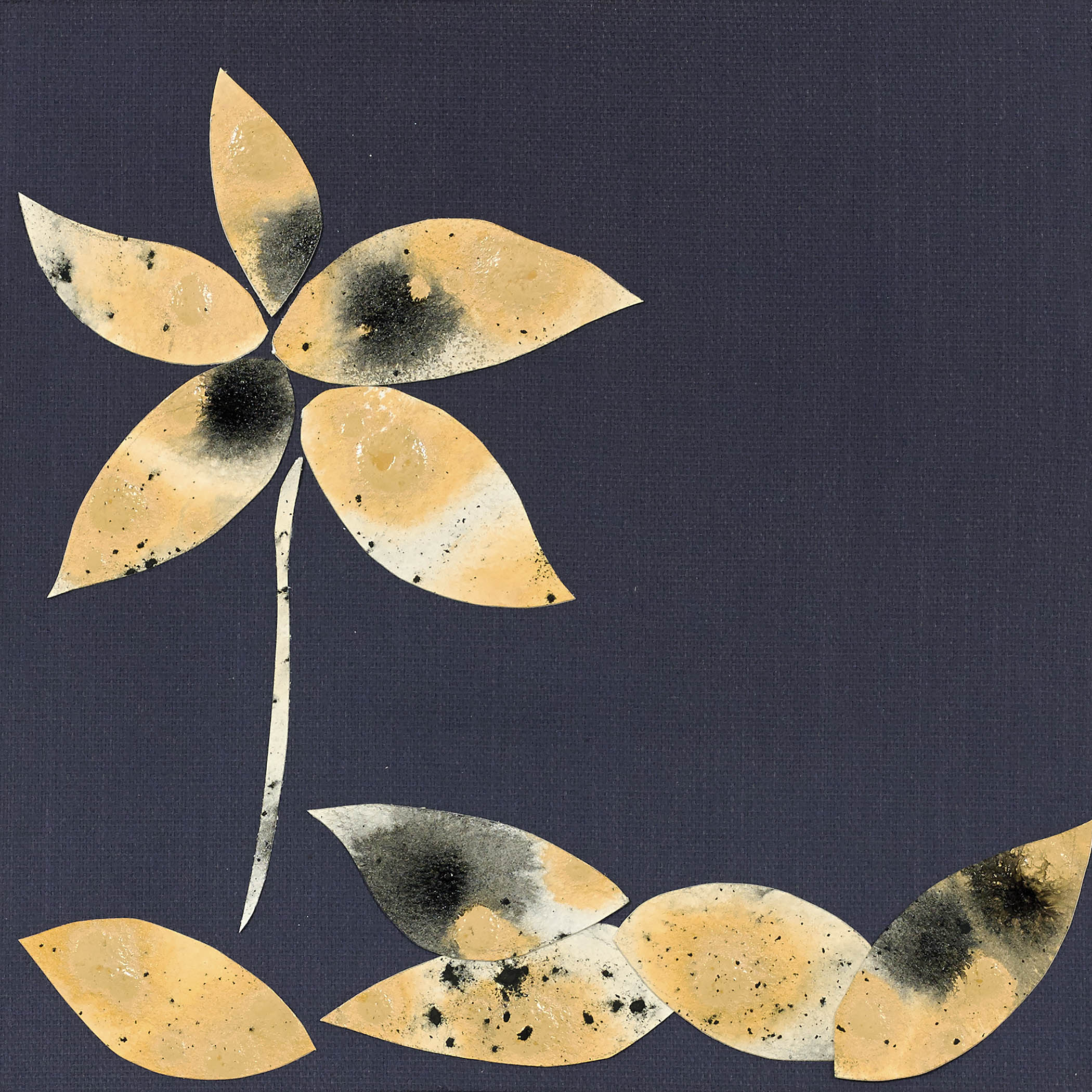 Modern abstract painting with vibrant brushstrokes in blue, green, yellow, and white, featuring airy textures full of freshness and energy.