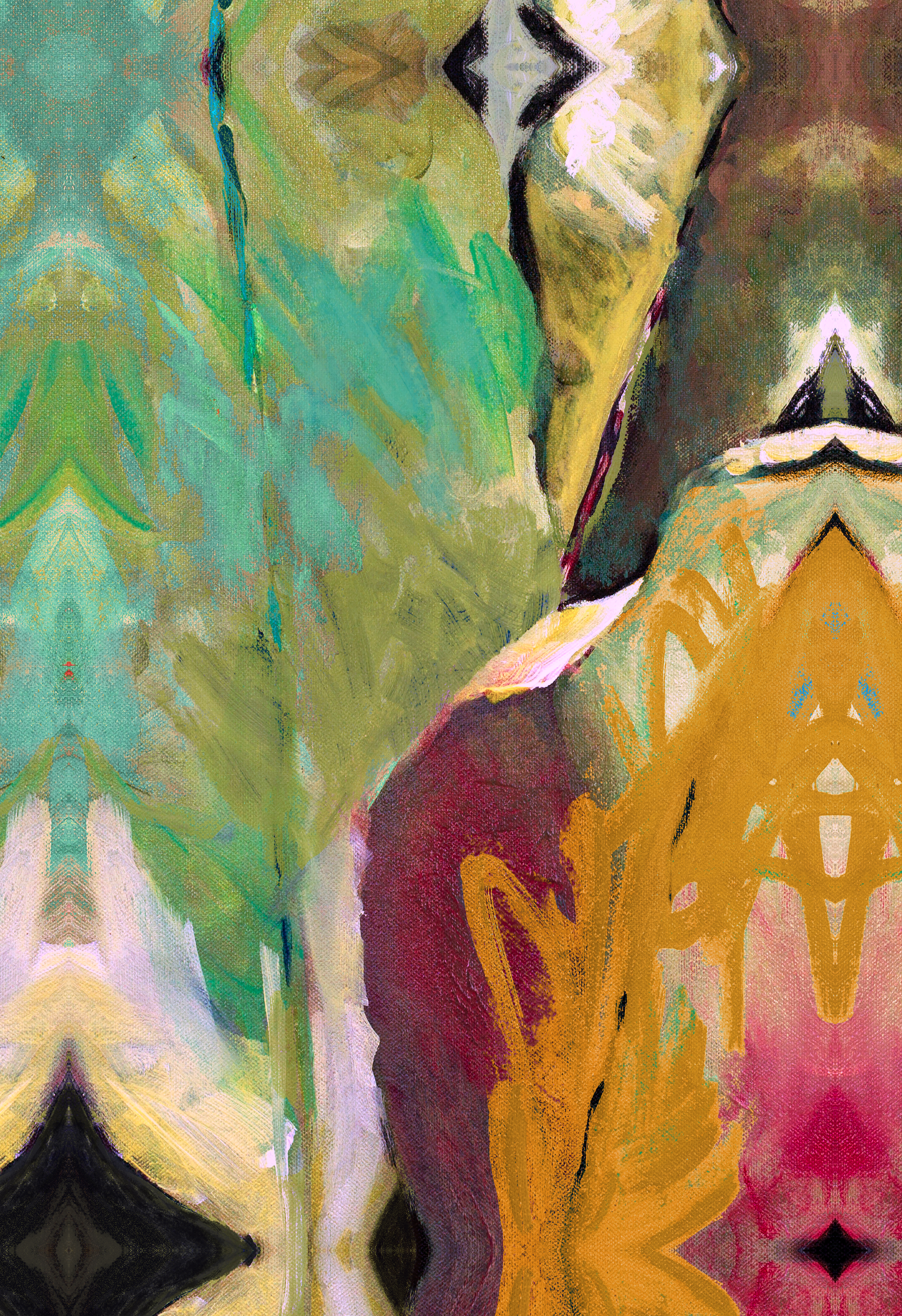 Caribbean-inspired artwork with vibrant tropical hues and lively rhythm, echoing the energy of Havana nights.