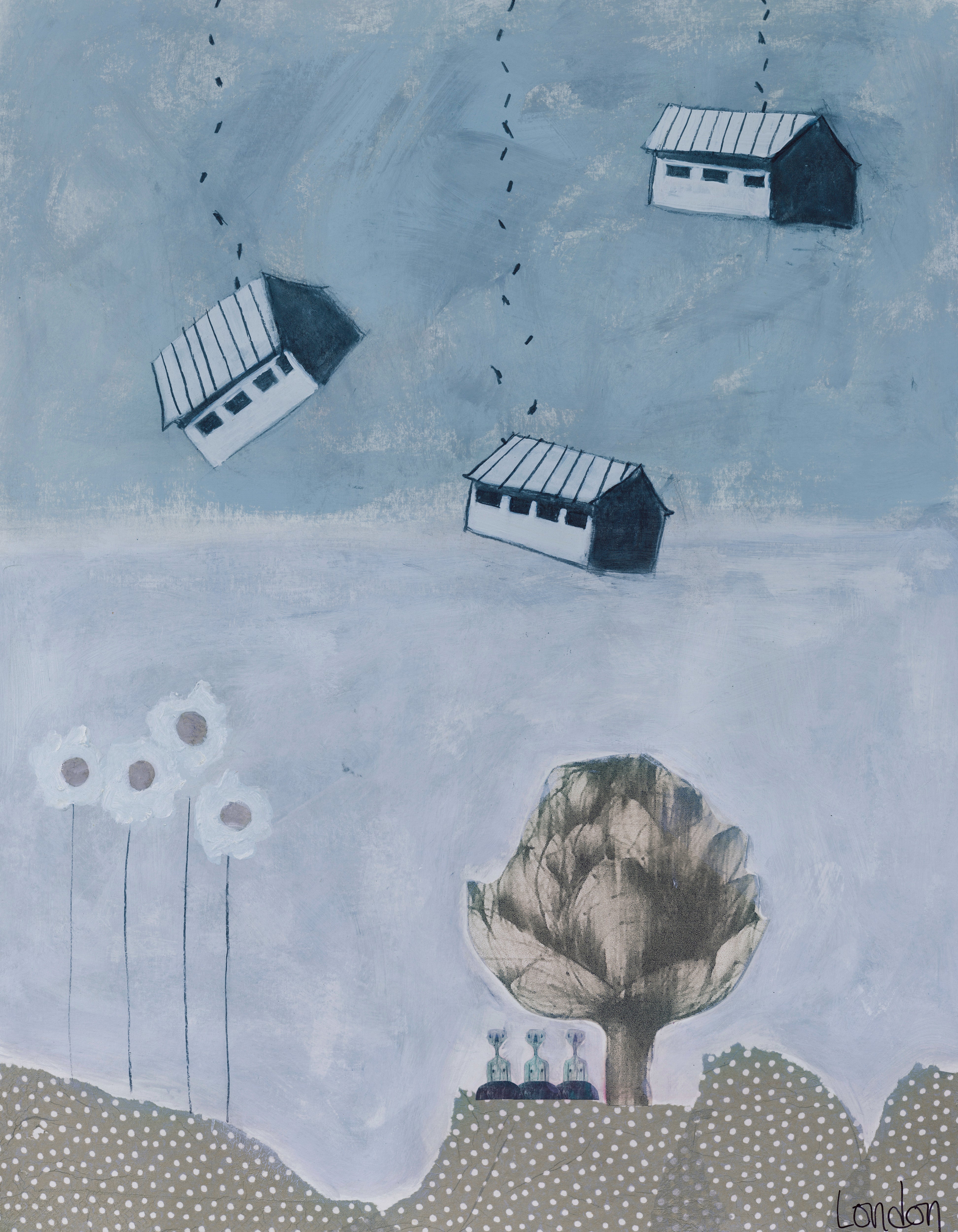 Three Houses Floating