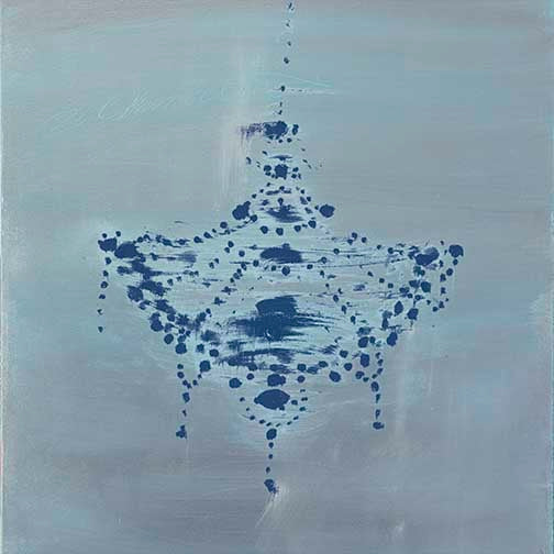 Pale Blue with Blue Chandelier