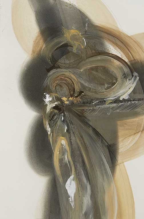 earthy abstract art with smoky forms and fluid motion, evoking natural tension and organic energy.