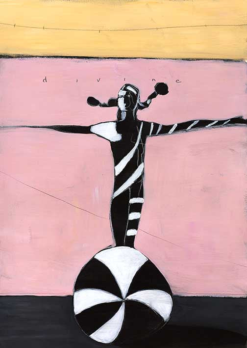 Impressionistic watercolor landscape with golden fields, greenery, and a tranquil stream in soft, light-filled tones.