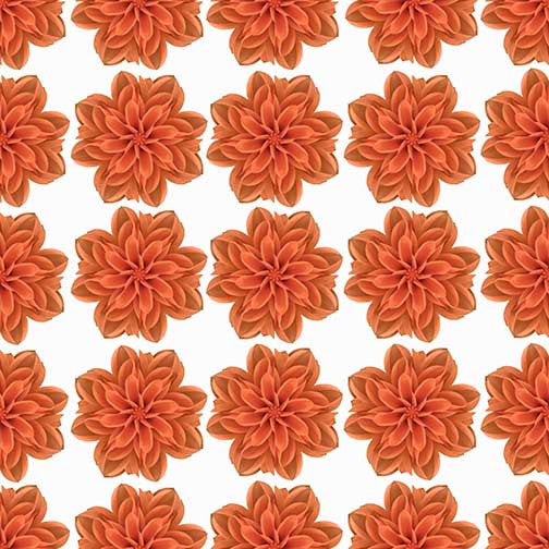 Terracotta mandala art with repeating floral mandalas arranged in rhythmic symmetry, creating a warm and calming pattern.