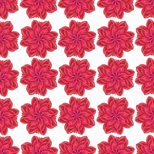 Crimson mandala floral art with vivid pink-red blooms arranged in symmetrical, petal-rich patterns.