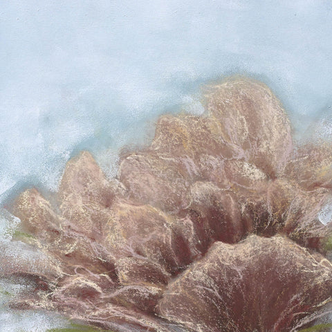 Lovely floral piece done in pastels. This piece has a mate.