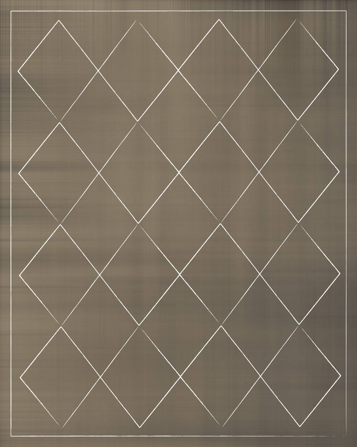 Simple piece with light patterns against a brown background. This piece is a part of a series of six, Vintage Graphic I, II, III, IV, V, and VI.