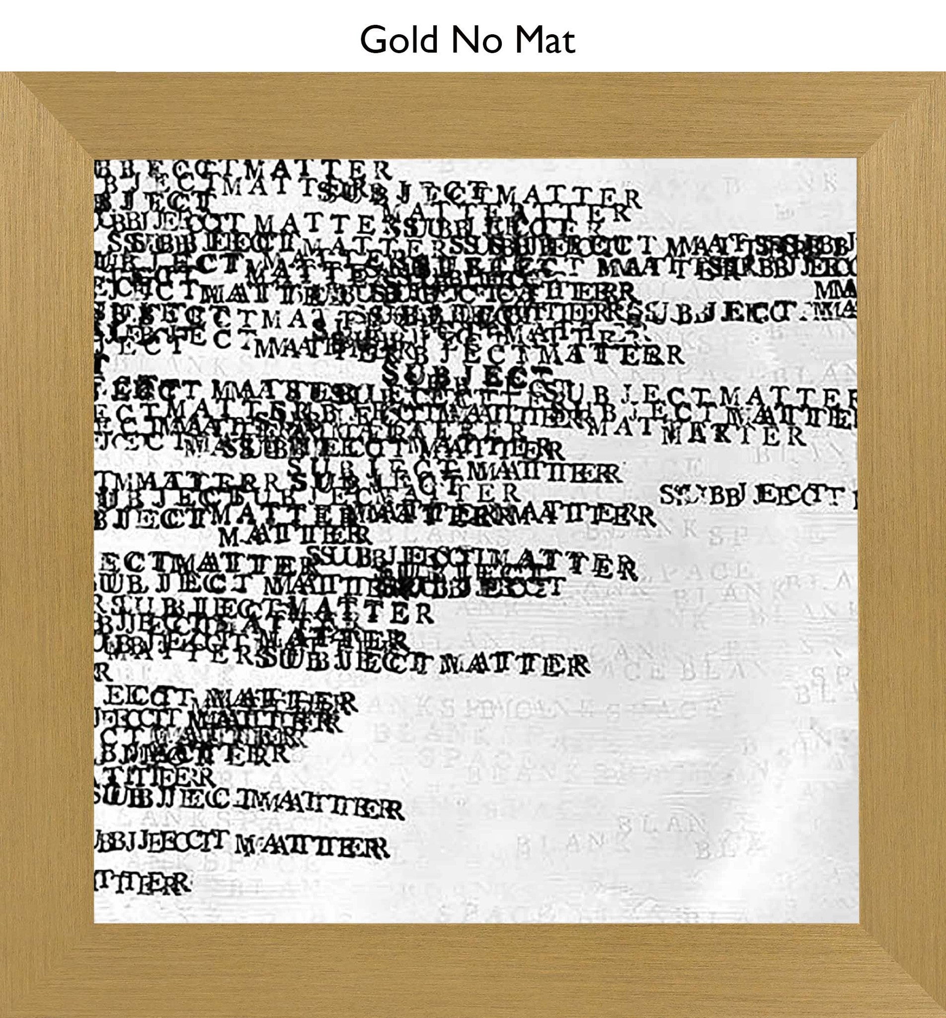 Gold No Mat