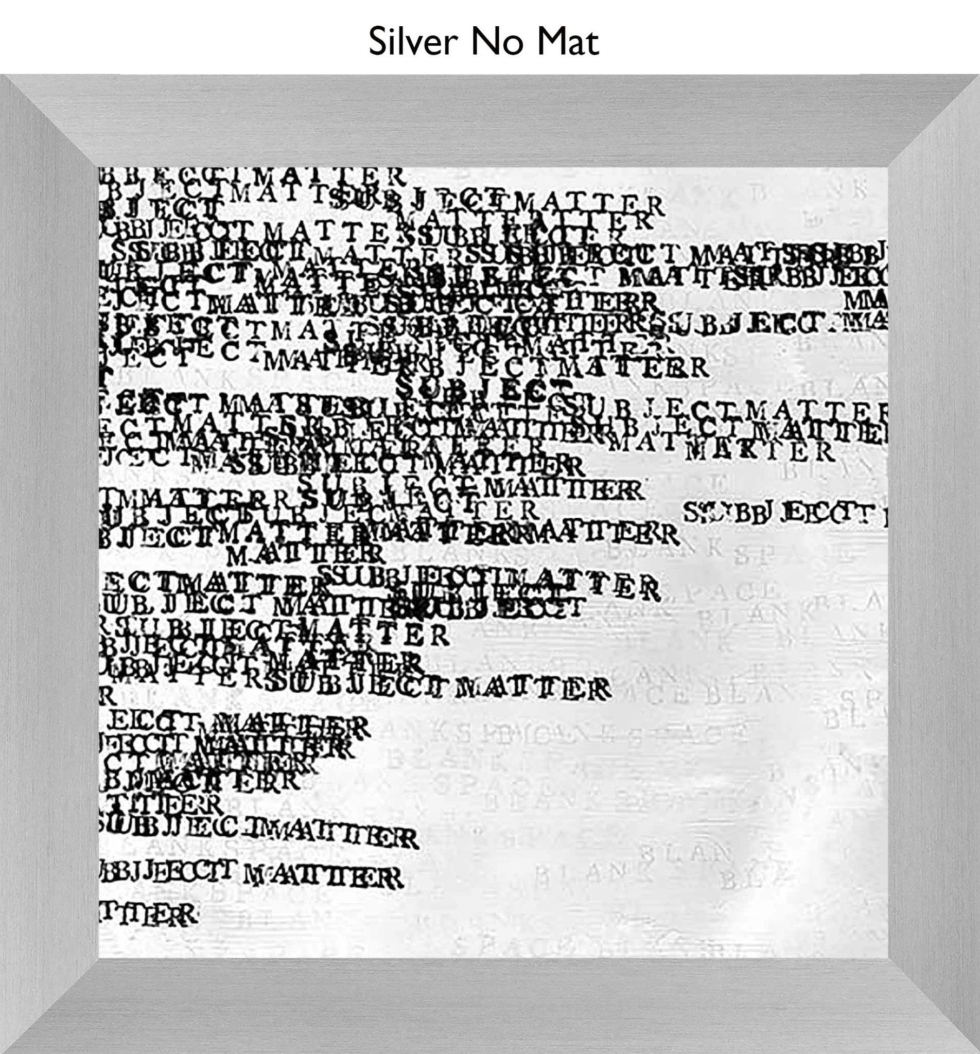 Silver No Mat