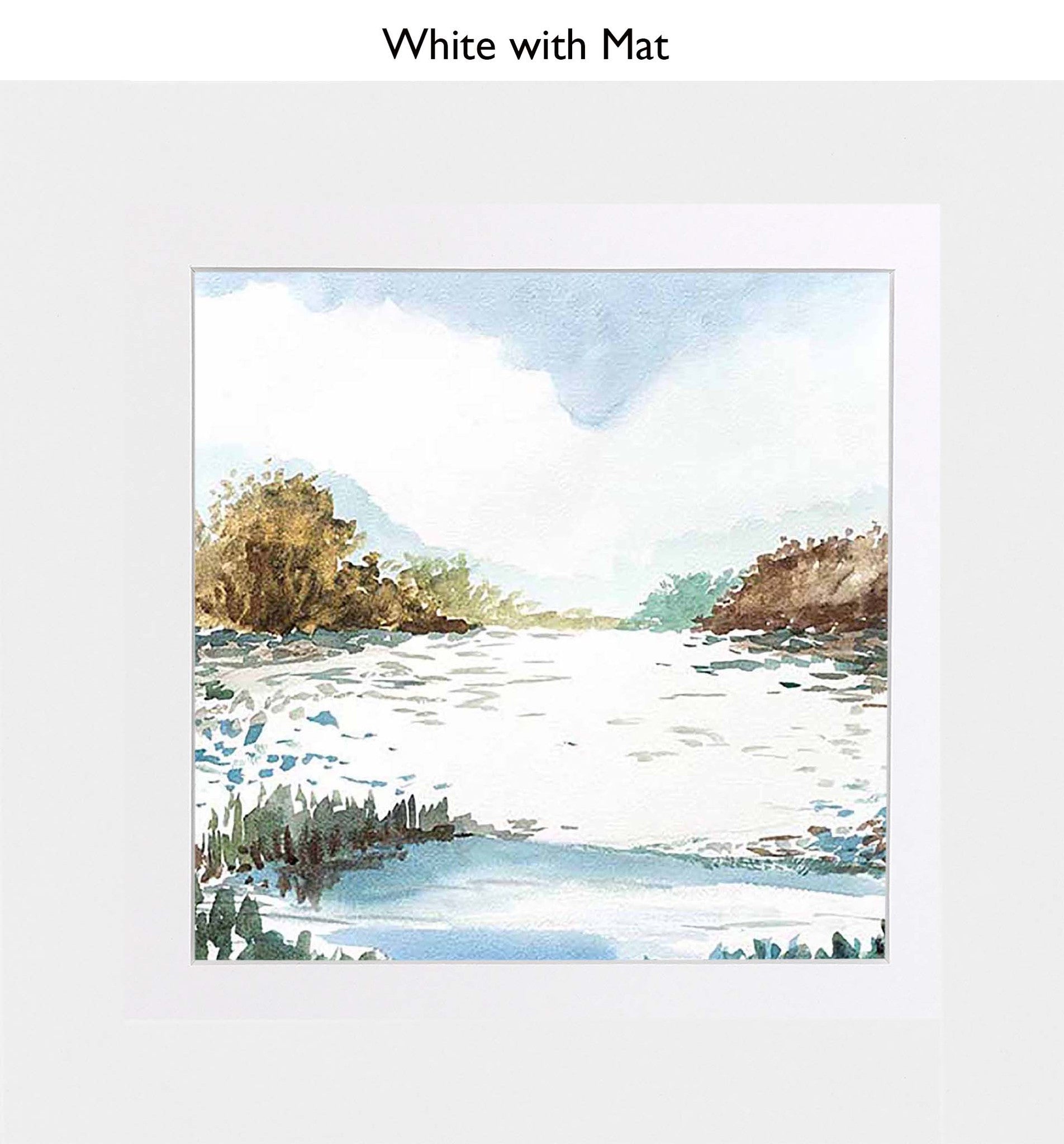 White With Mat