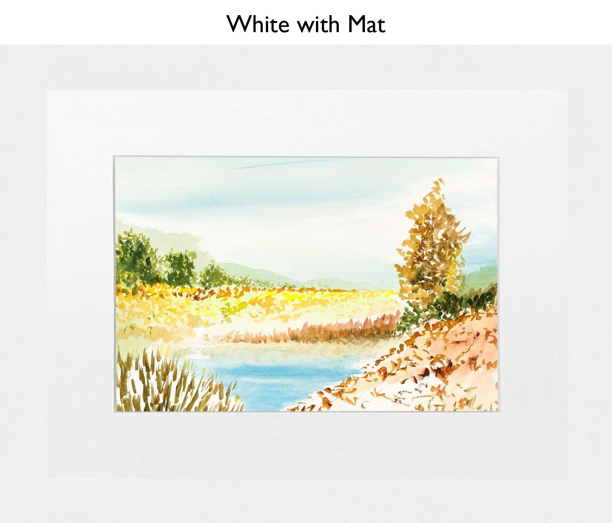 White With Mat