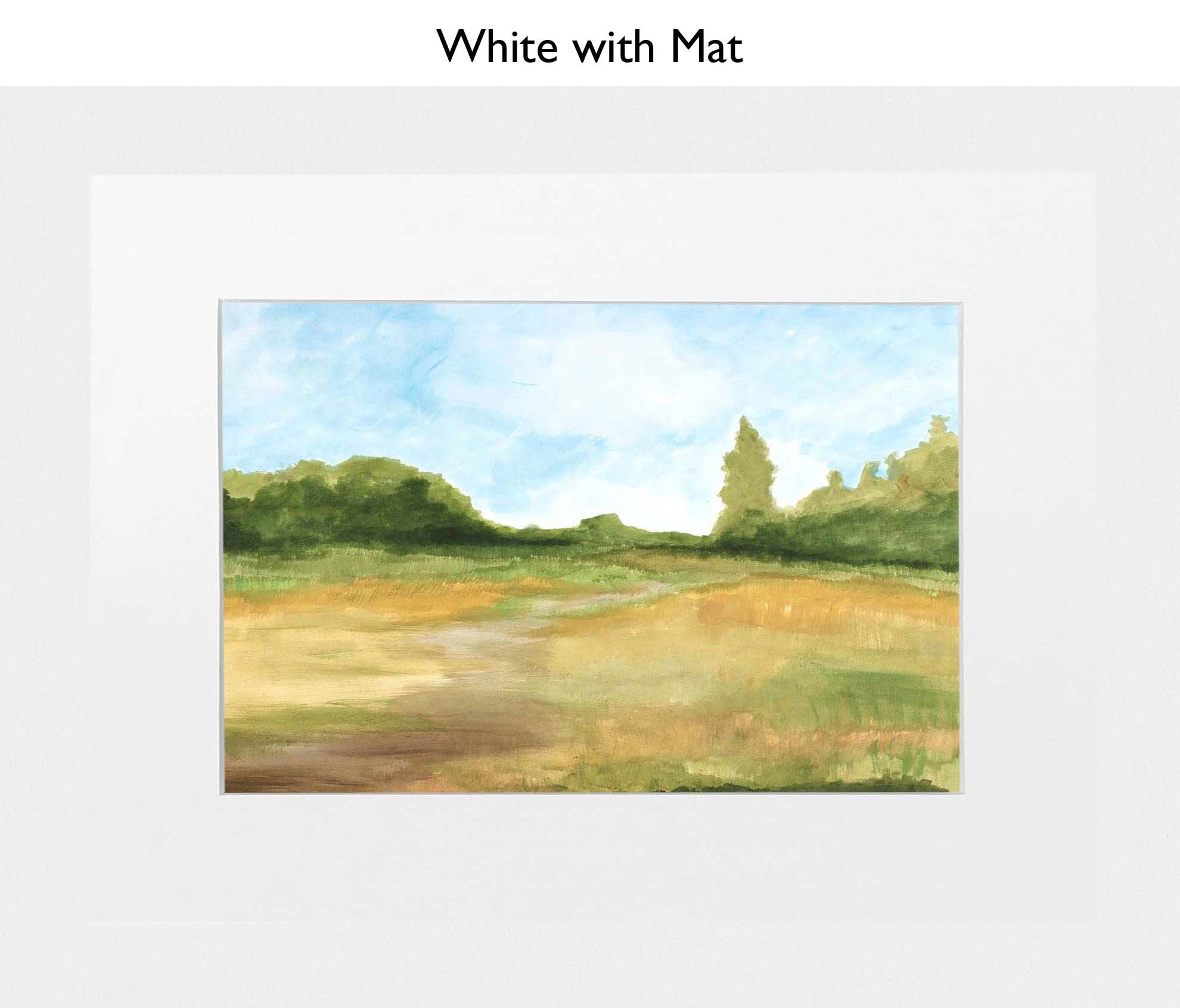 White With Mat