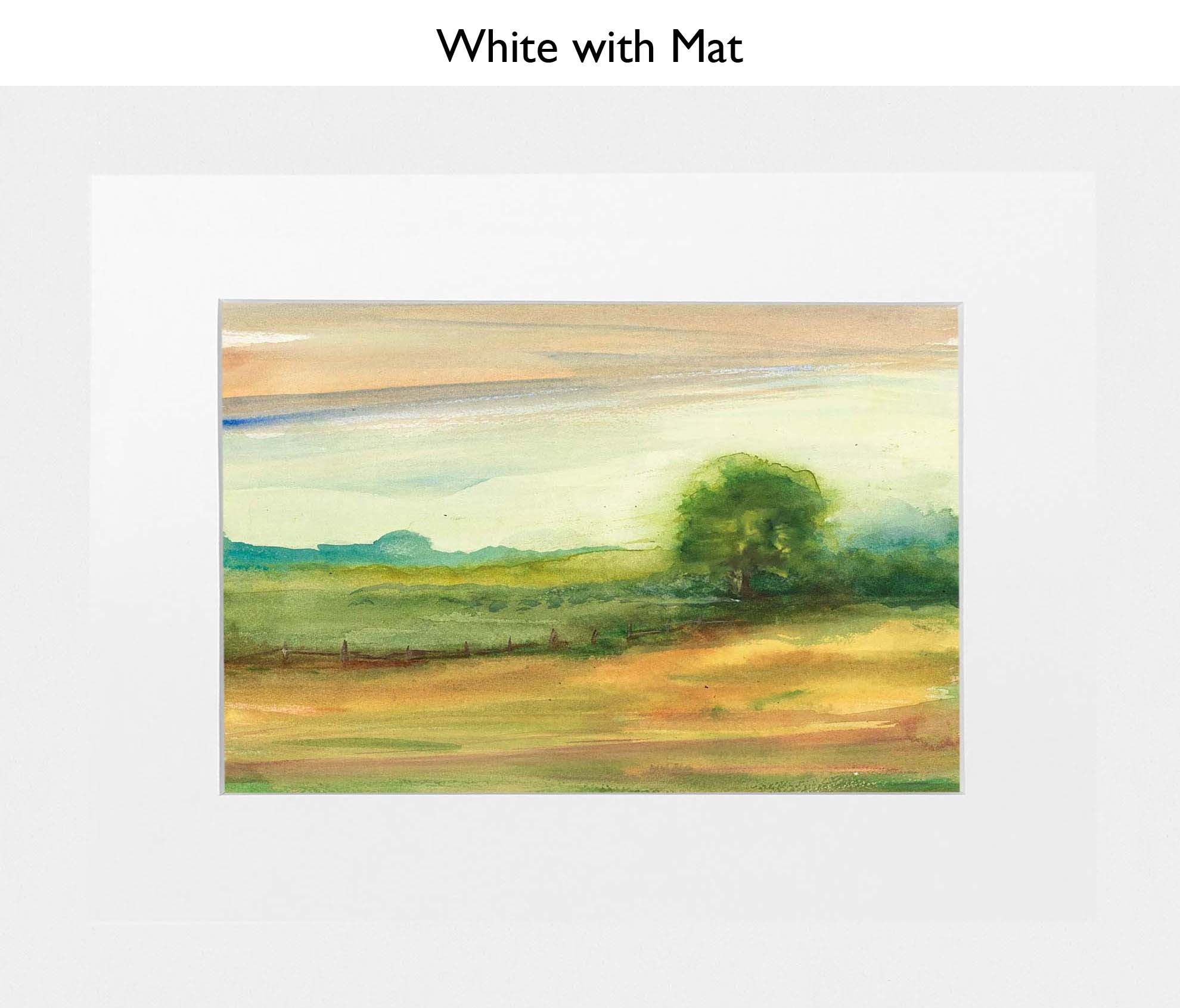White With Mat