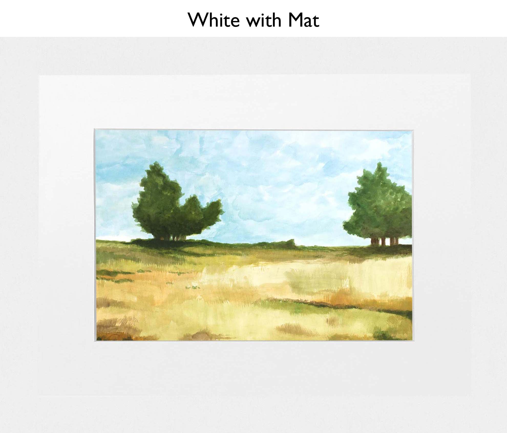 White With Mat