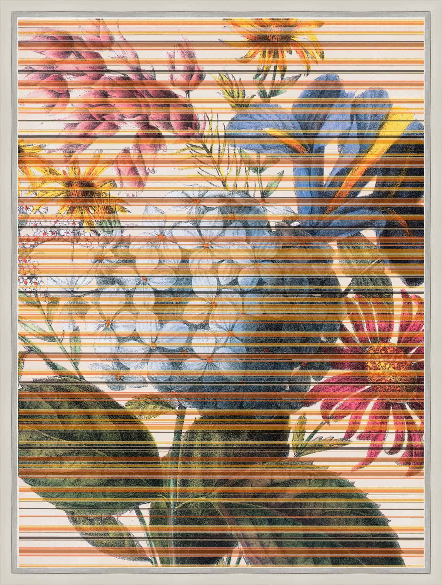 Cheryl’s Wall collage art featuring layered textures and illustrative details, merging memory, story, and vibrant expression for eclectic interiors.