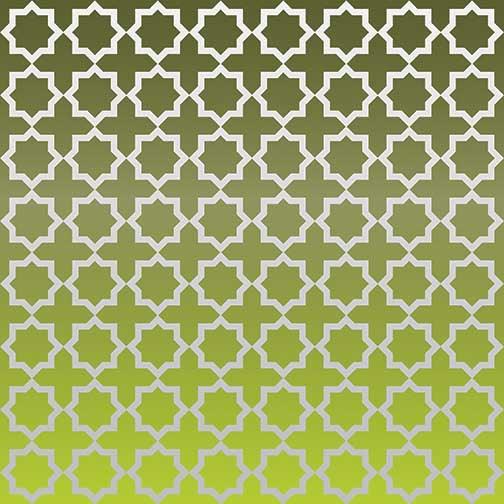 Quatrefoil Grass Gradient II
