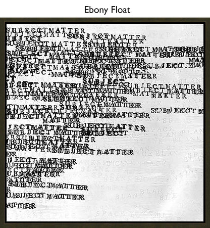 Ebony Float