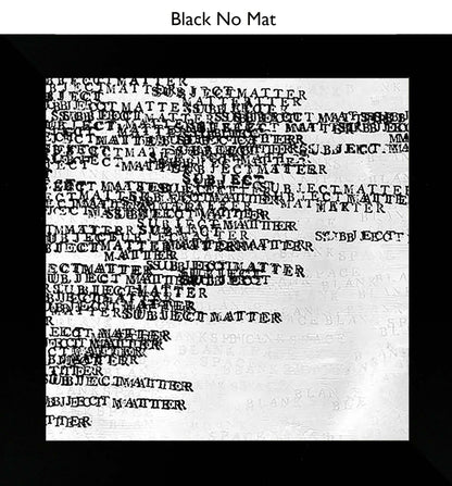 Black No Mat