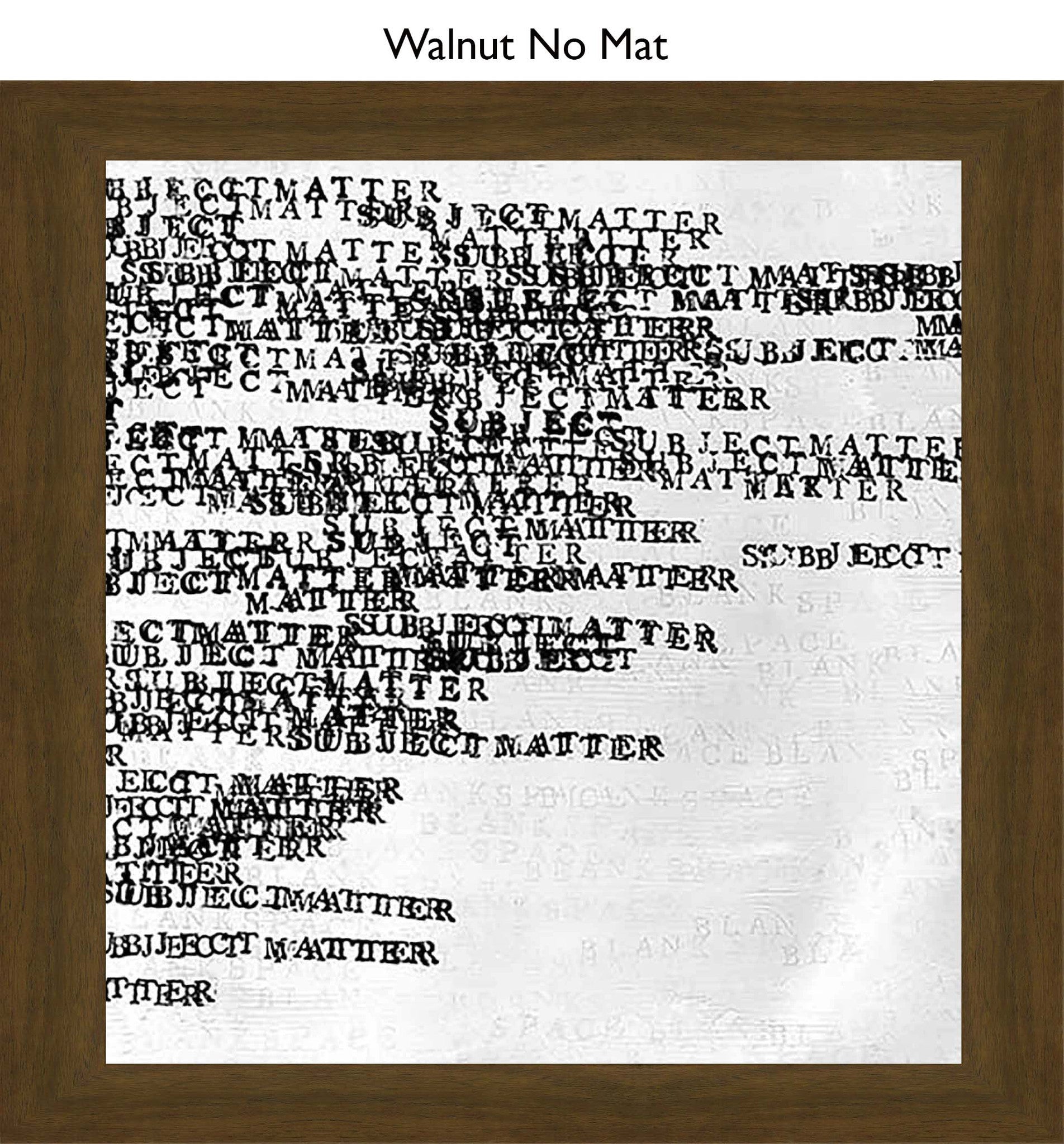 Walnut No Mat