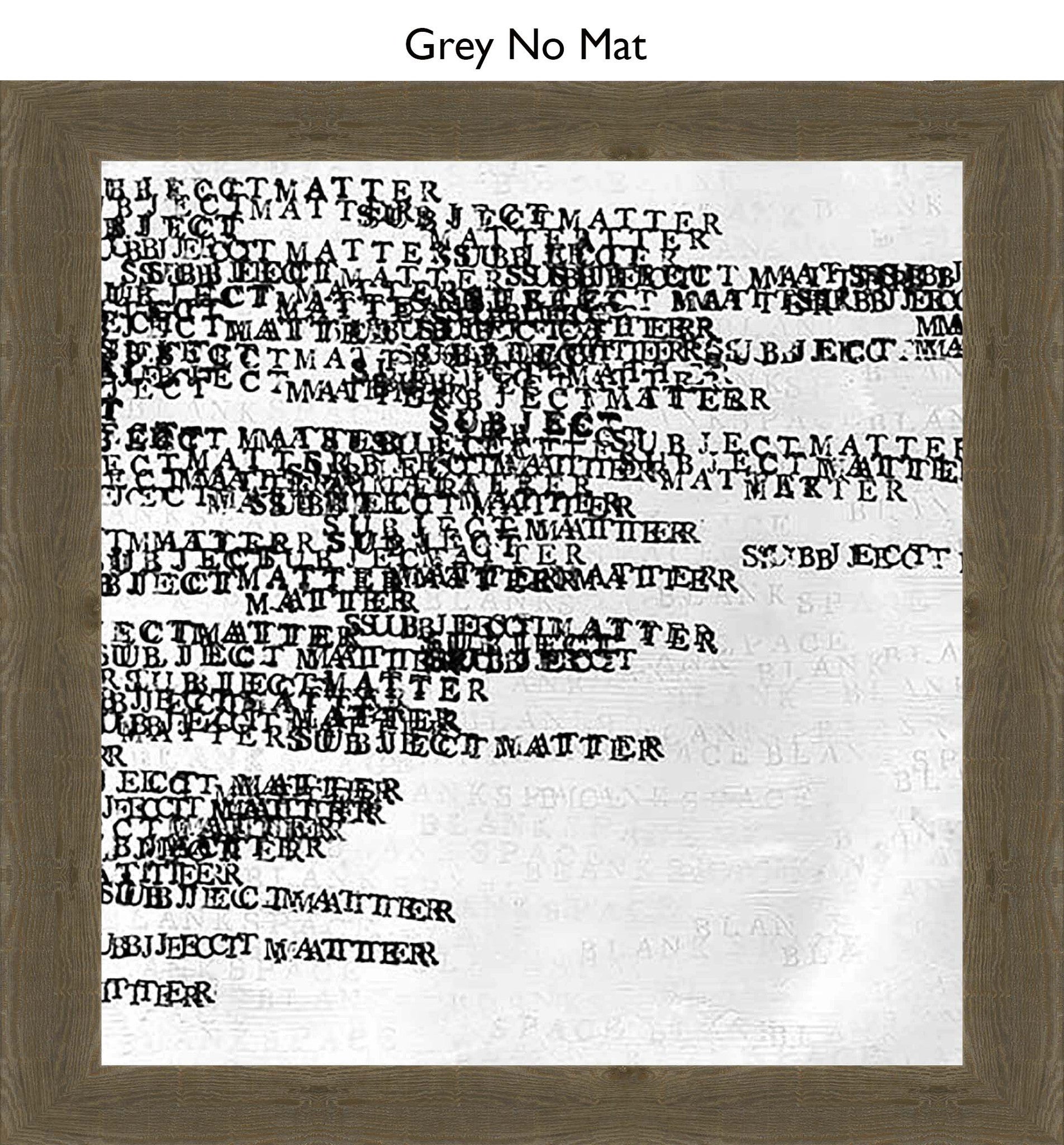 Grey No Mat