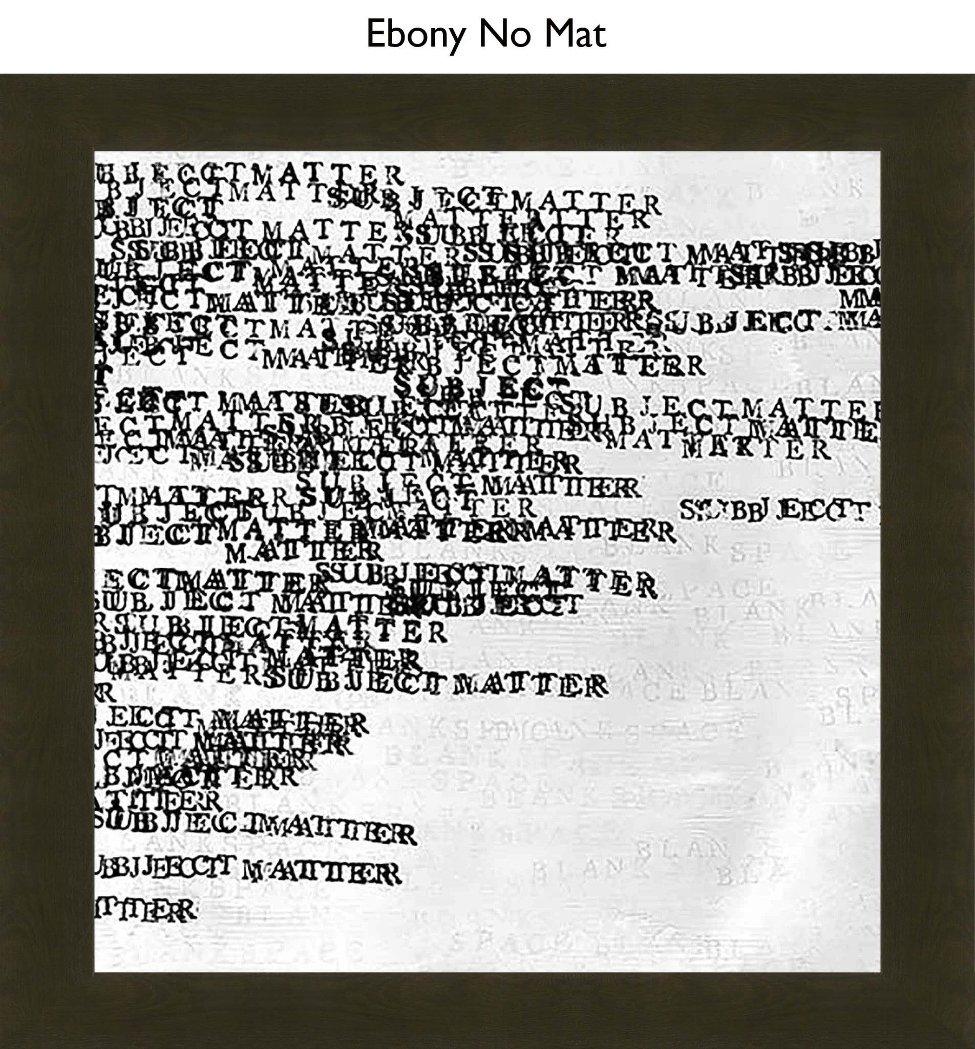 Ebony No Mat