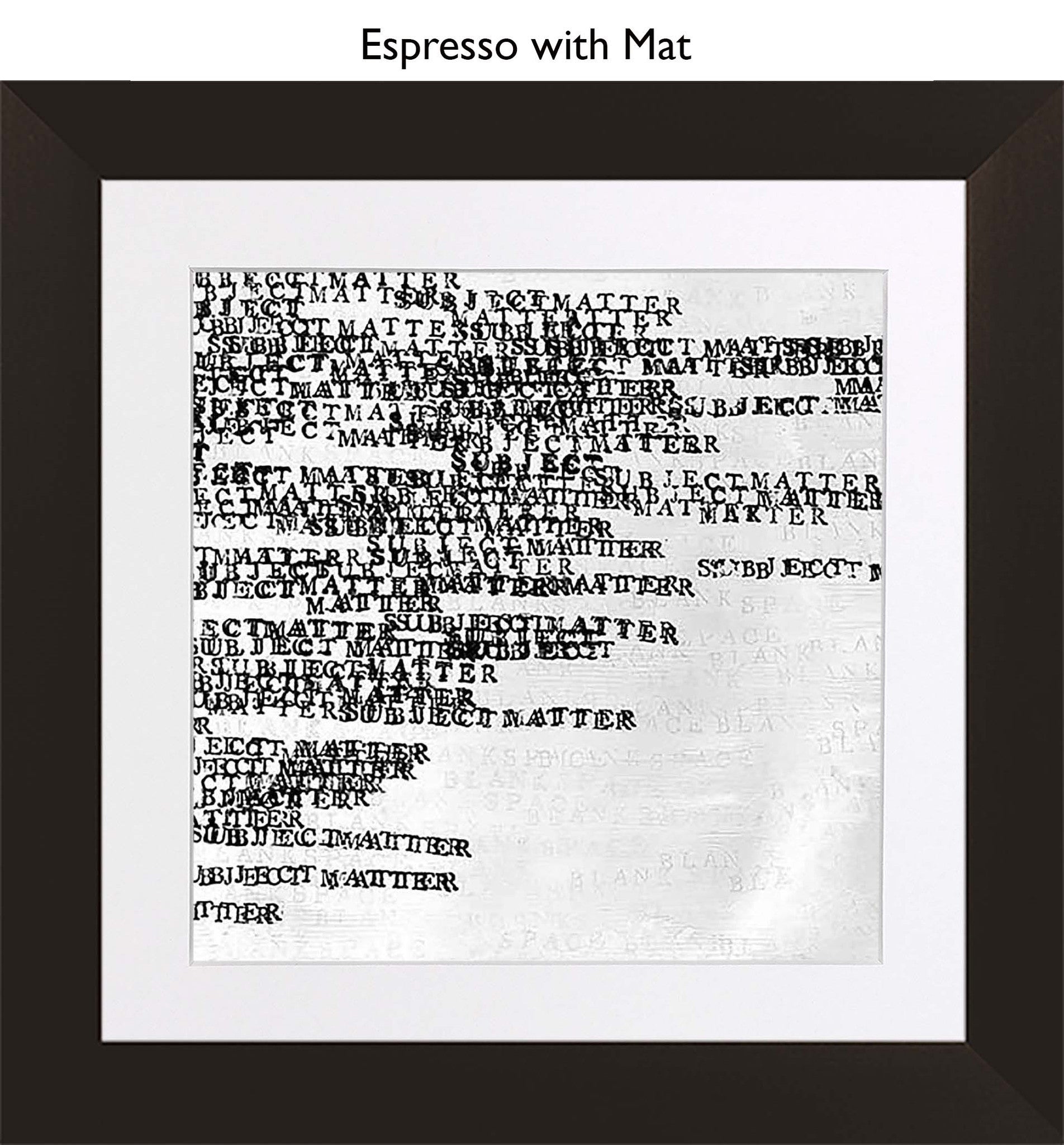 Espresso With Mat