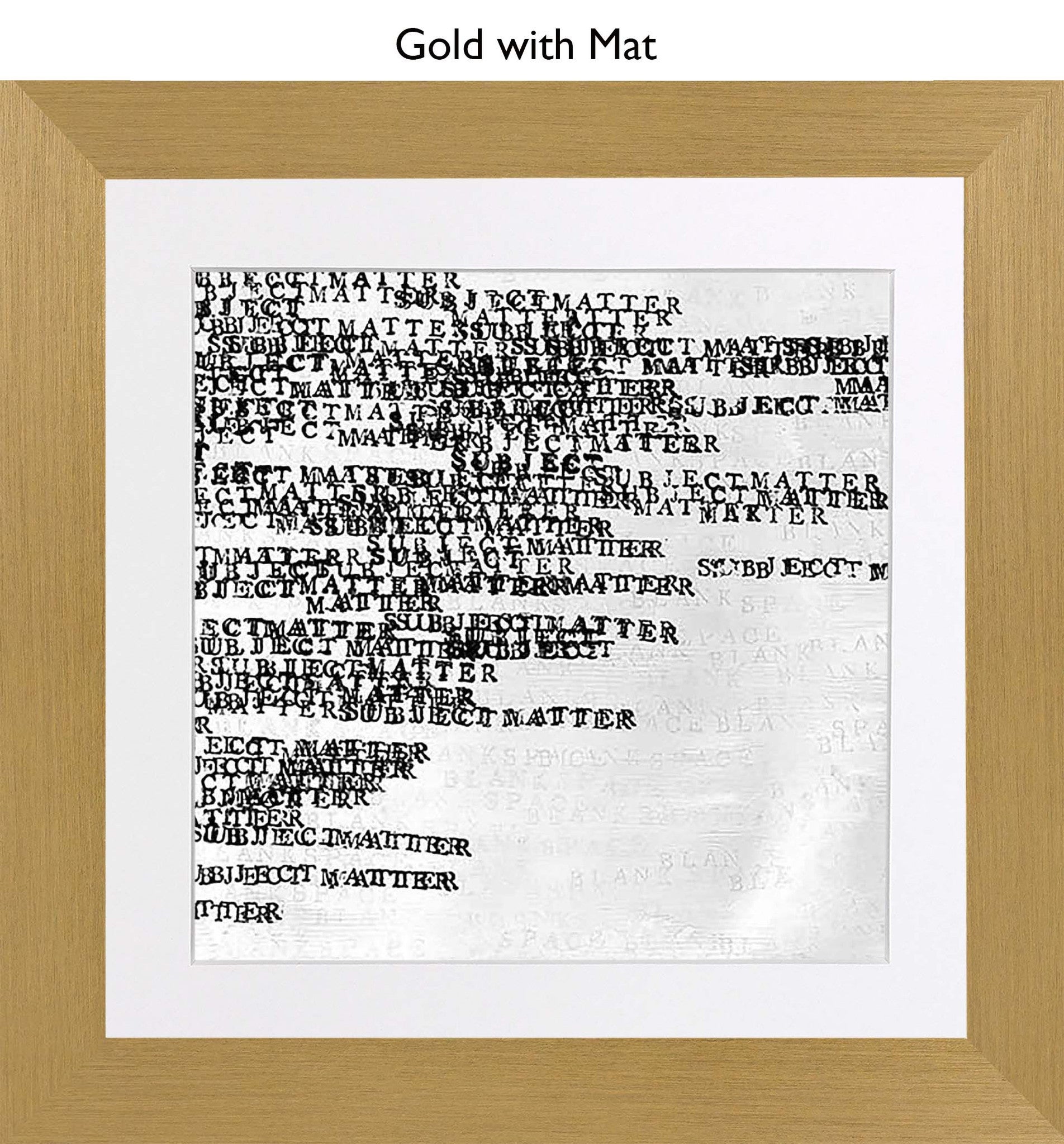 Gold With Mat