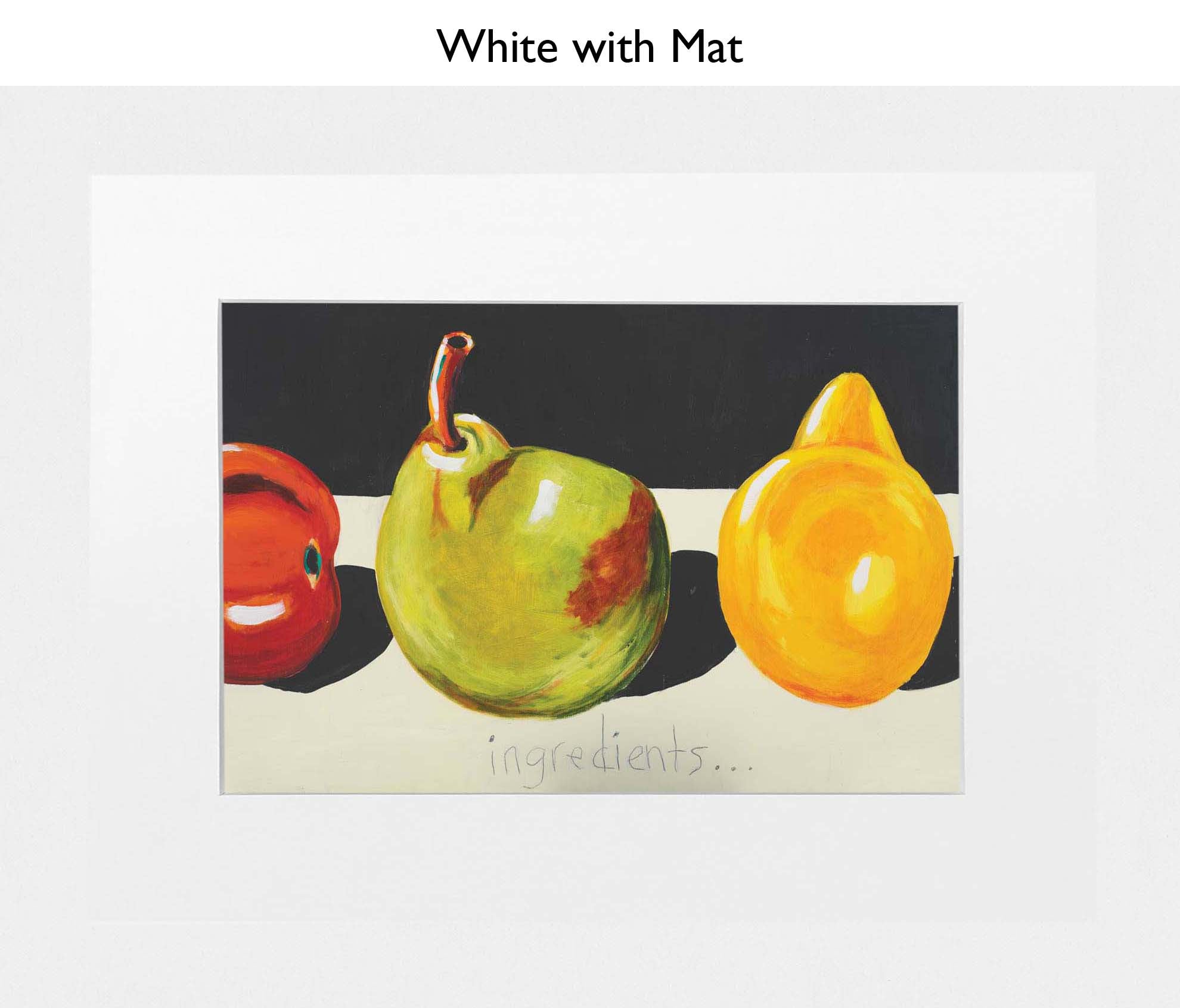 White With Mat