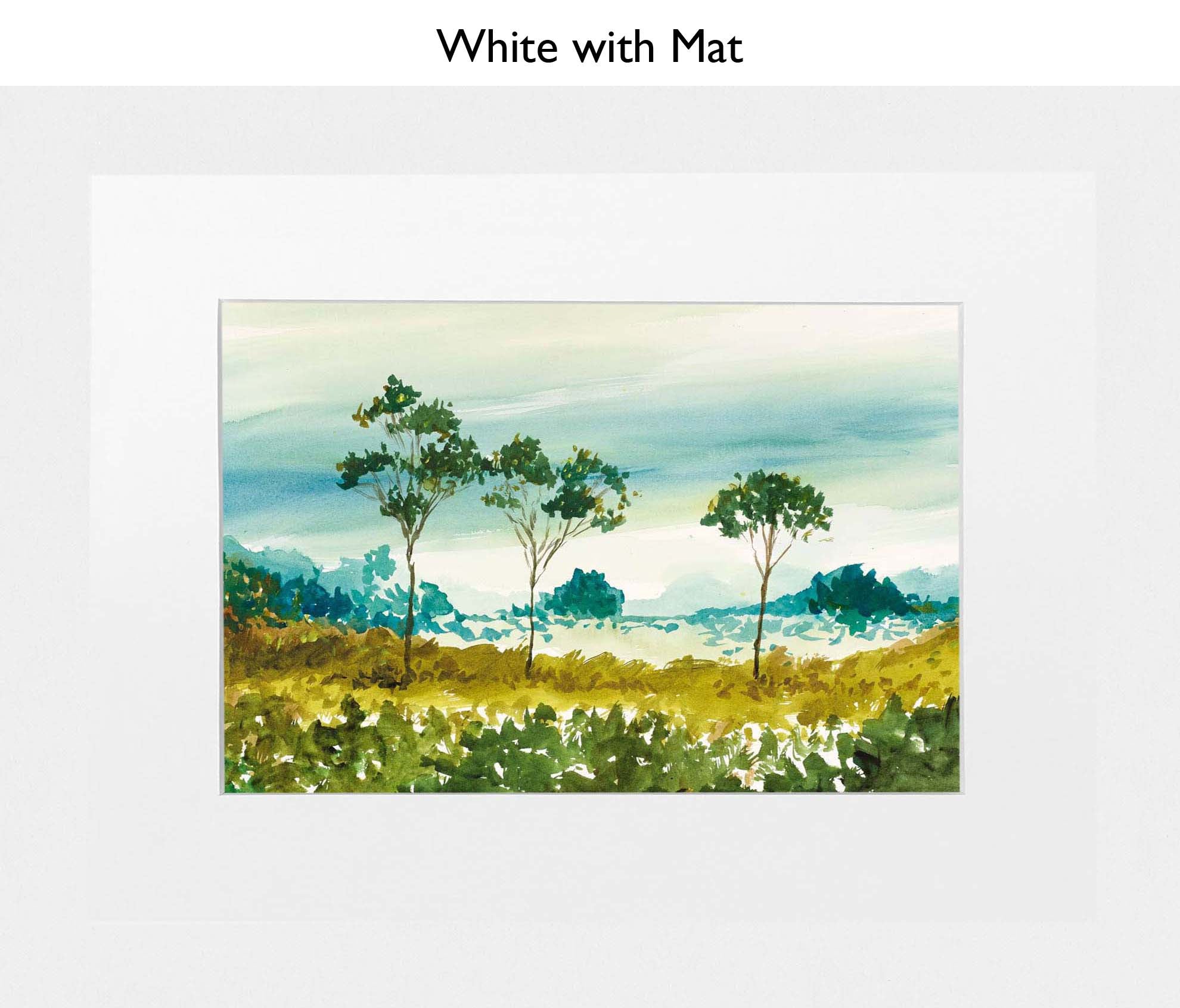 White With Mat