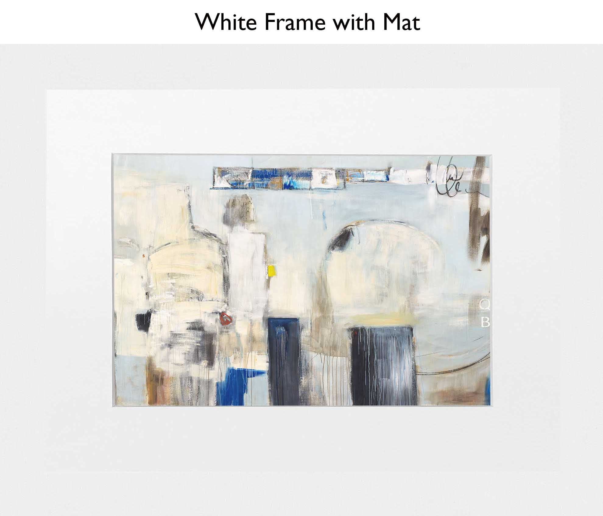 White Frame with Mat