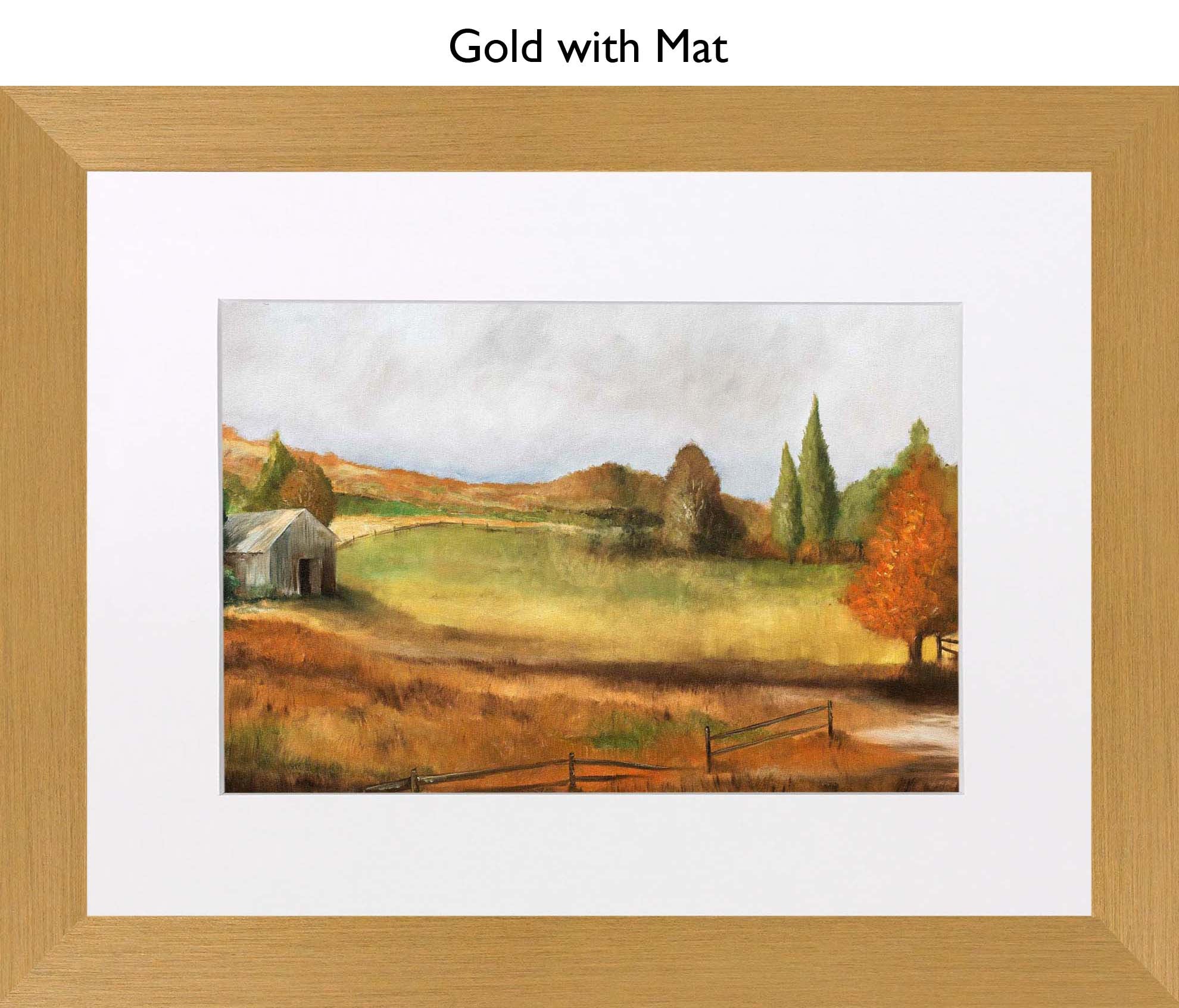 Gold With Mat