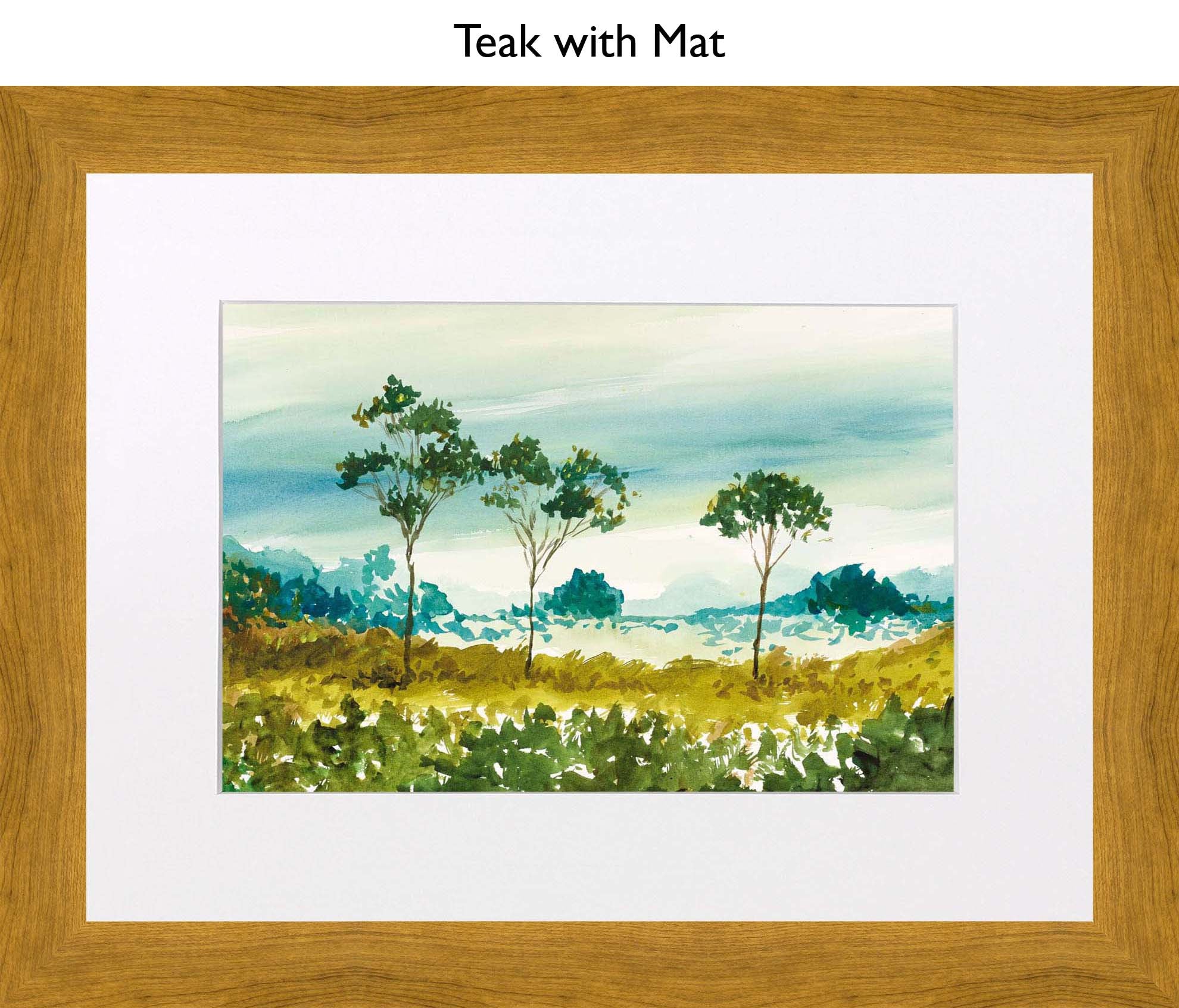 Teak With Mat